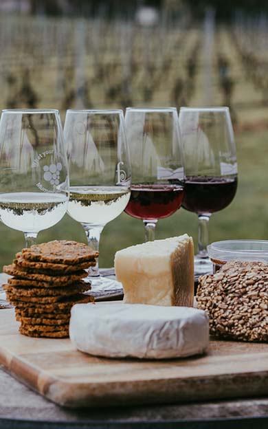 Wine and Cheese Board