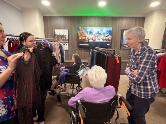 Shopping experience at Springvale Care Home