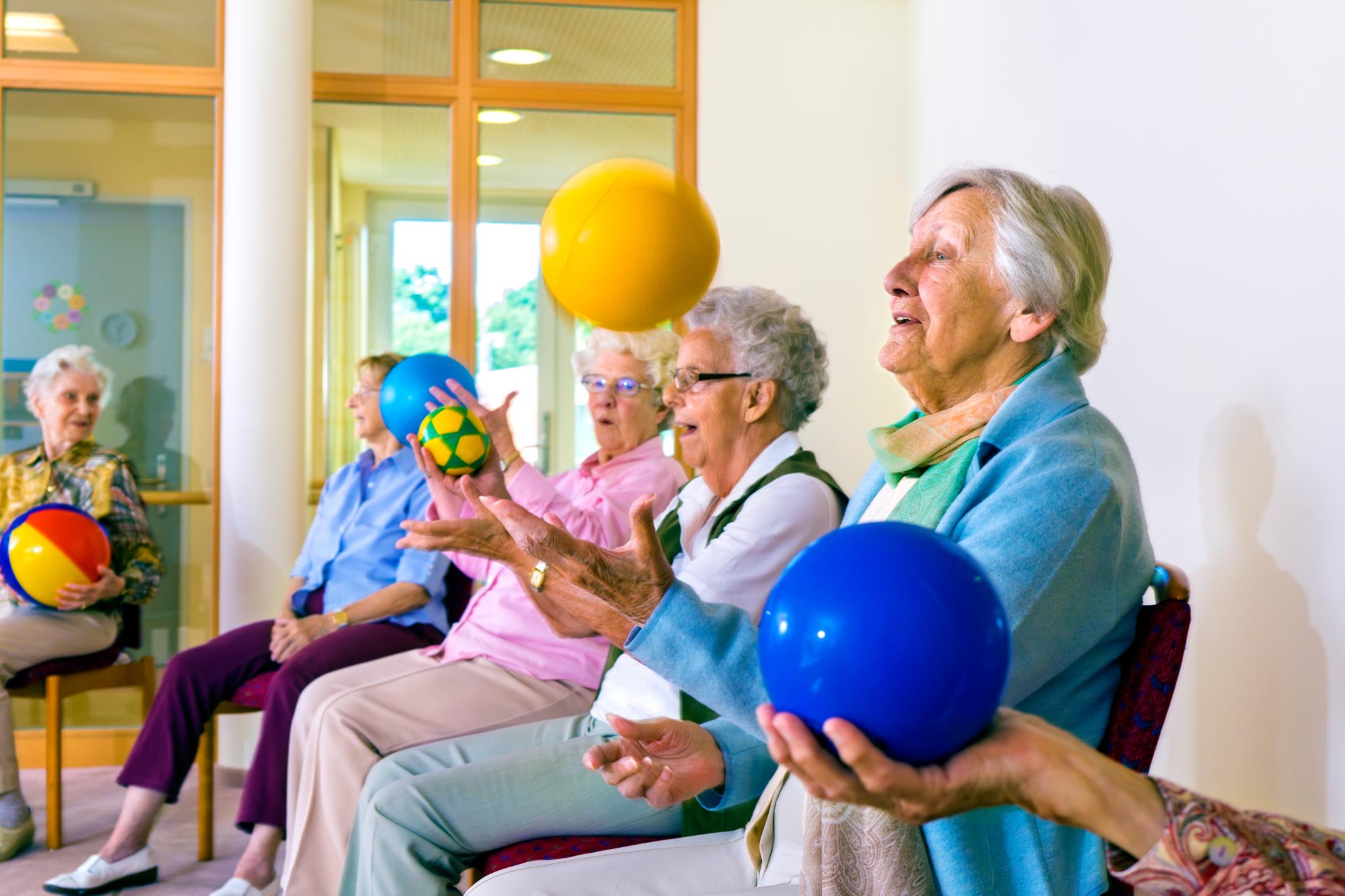 care home ball game activity